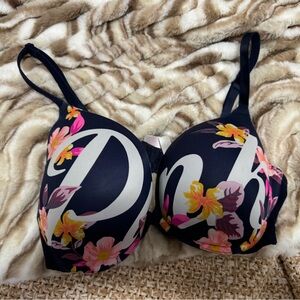 Floral Print Victoria Secret (PINK) Push Up Bra